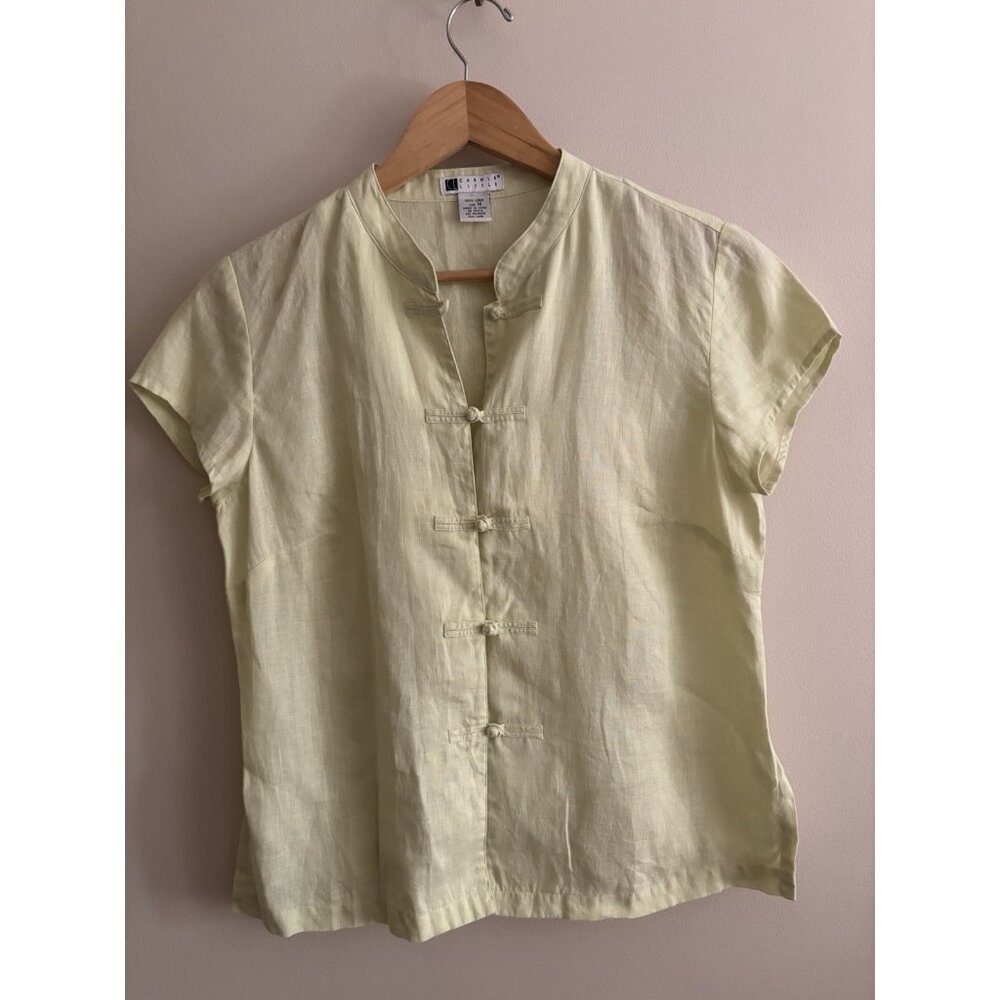 Carole Little Light Yellow Blouse